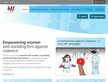Tablet Screenshot of frauen-gegen-gewalt.de